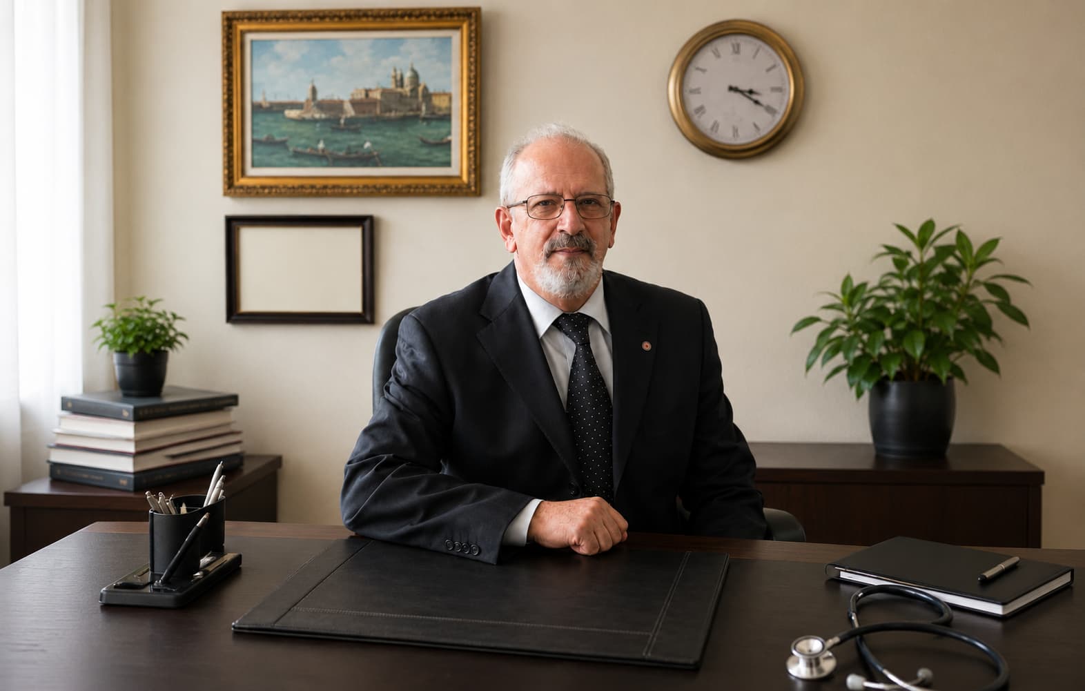 Prof. Dr. Ziya Toros Selcuk office portrait